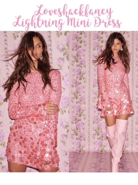 LoveShackFancy Dresses & Skirts - RARE LoveShackFancy Lightning bell-sleeve sequined mini dress